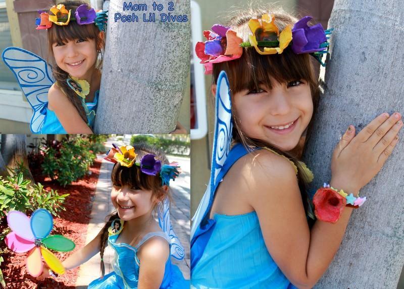 Egg Carton Floral Fairy Hair Wreath