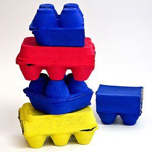 Egg Carton Building Blocks