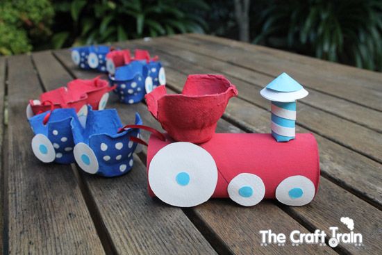 Egg Carton Train