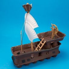 Egg Carton Pirate Ship