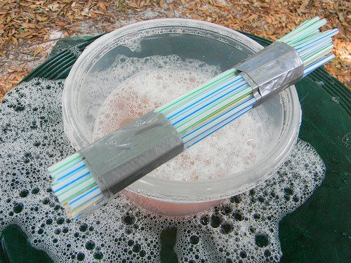 Straw Bubble Blower