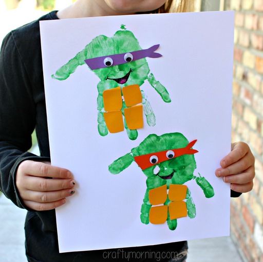Handprint Ninja Turtle