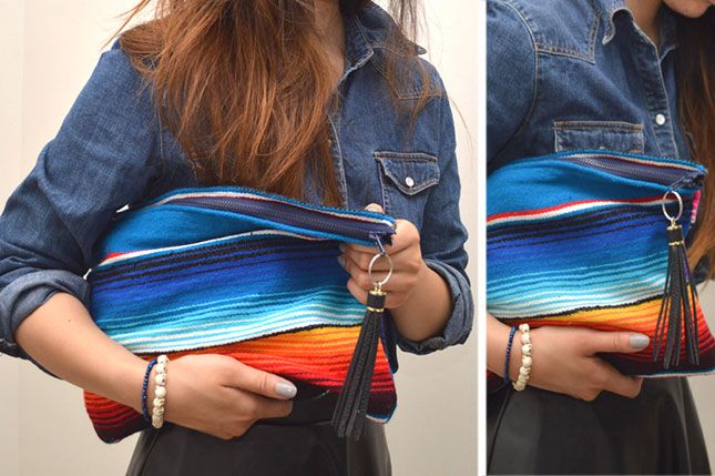 Blanket Print Clutch