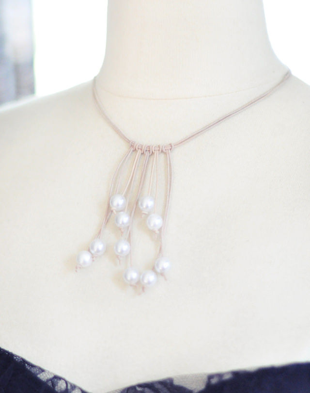 Pearl & Leather Necklace