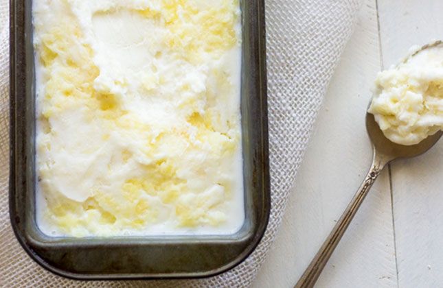 Pineapple Coconut Frozen Yogurt