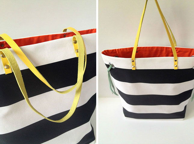 Stripes + Color Tote Bag