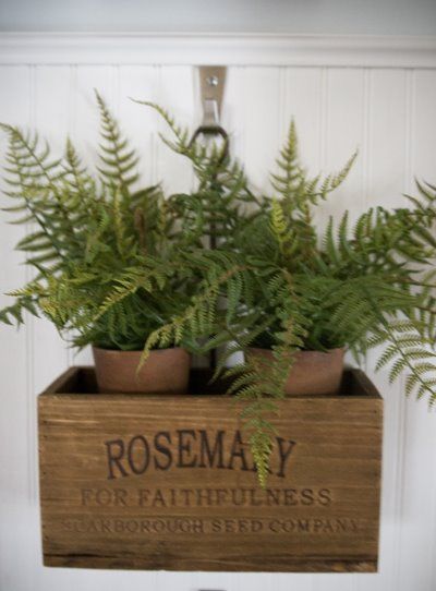 Hanging Wooden Crates Garden