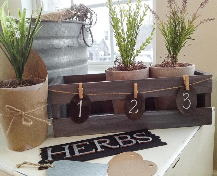 Vintage Herb Planter