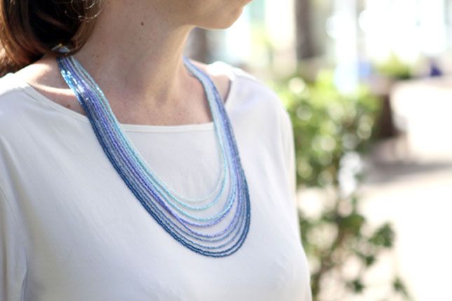 Ombre Seed Bead Necklace