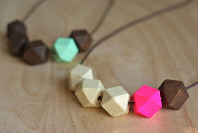 Geometric Bead Necklace