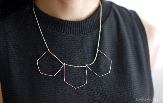 Geometric Wire Necklace