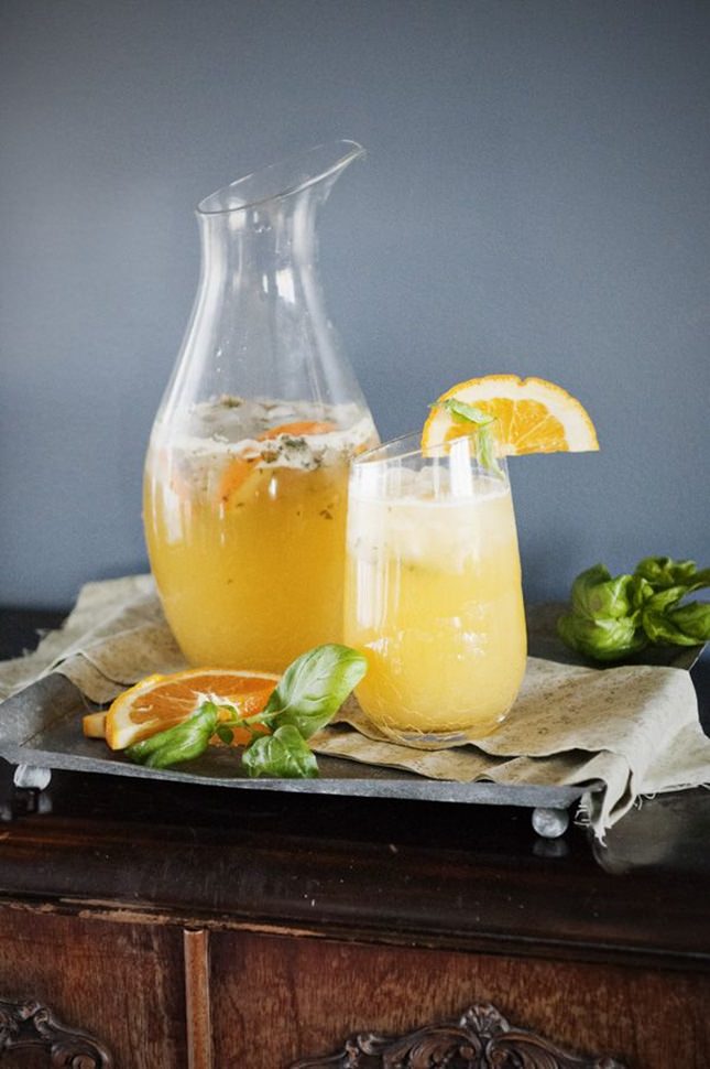 Orange Basil Mojito