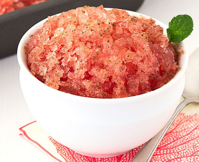 Watermelon Mojito Granita