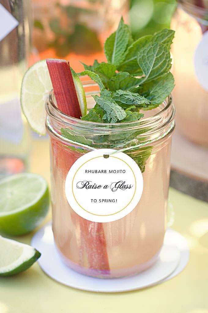 Rhubarb Mojito