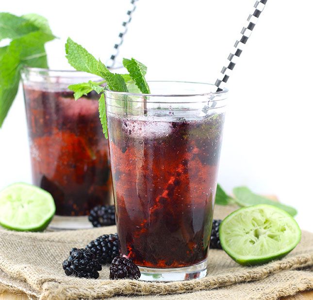 Sugar Free Blackberry Mojito