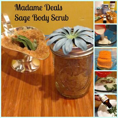 Homemade Body Scrub: Sugar and Sage