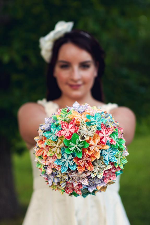 Kusudama Origami Bridal Bouquet