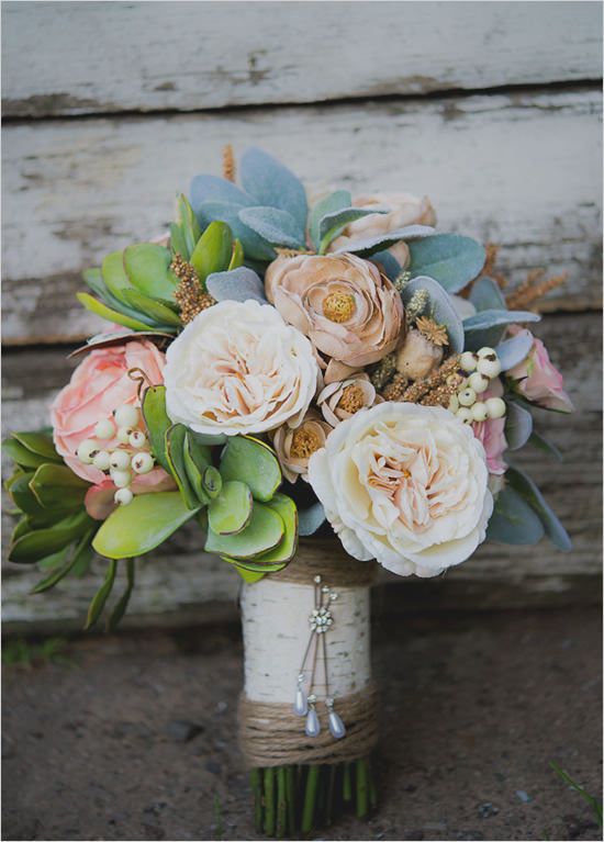 A Fake Flower Bridal Bouquet
