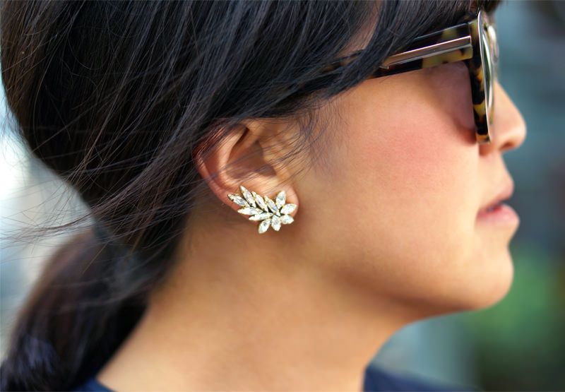 Rhinestones Ear Cuff