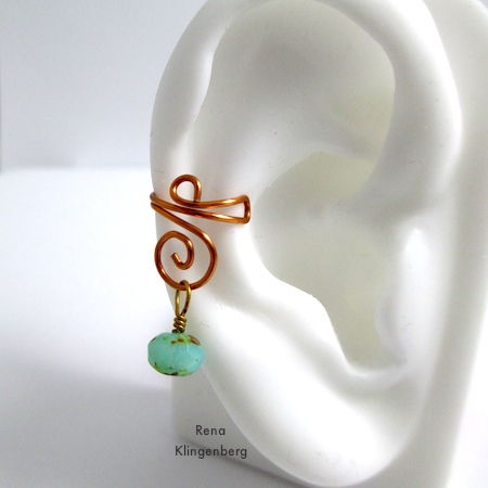 Wire Ear Cuff with Changeable Dangles