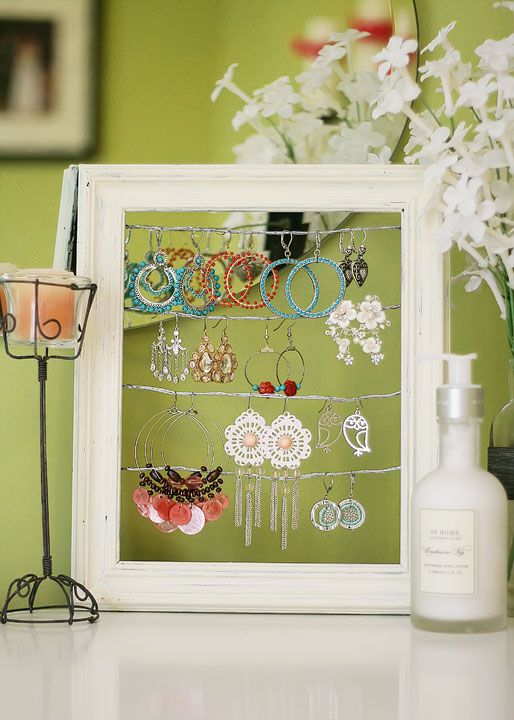 Shabby Chic Dangly Earring Display