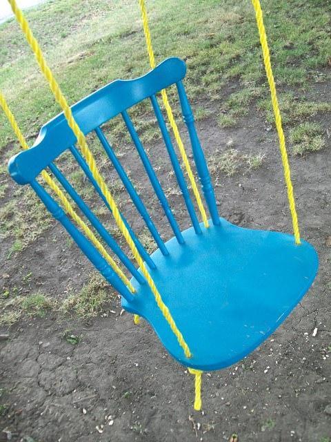 Broken Chairs Into Lawn Swings
