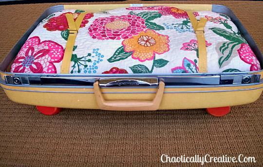 Vintage Luggage Pet Bed