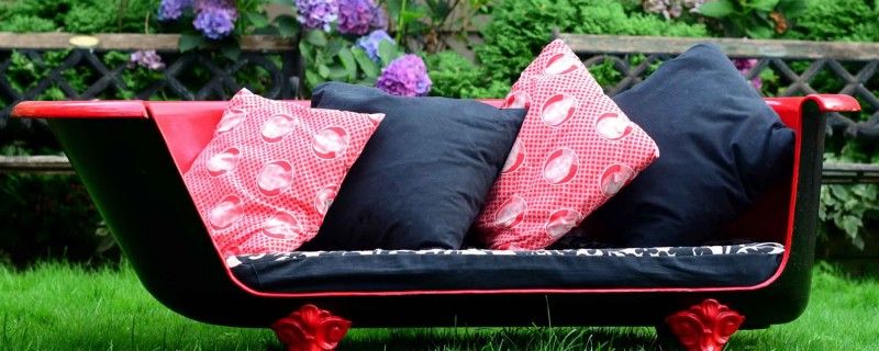 Upcycled Vintage Cast Iron Claw-foot Bathtub Sofa