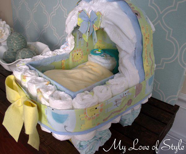 Bassinet Diaper Cake