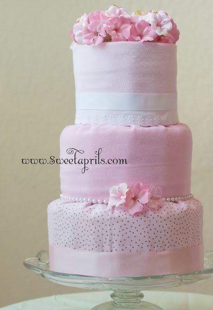 Fondant Style Diaper Cake