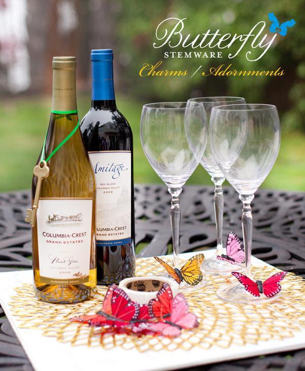 Butterfly Glass Charms