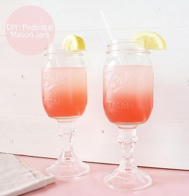 Mason Jars Into Wine Glasses