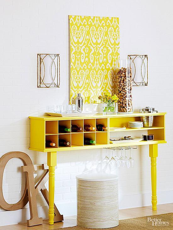 Turn an ordinary shoe organizer into a stylish buffet