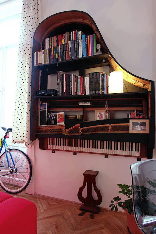 Piano Bookcase
