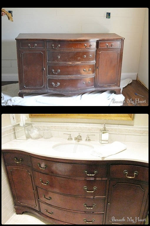 Turning a Dresser into a Vanity