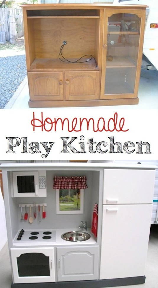 Play Kitchen From A TV Unit