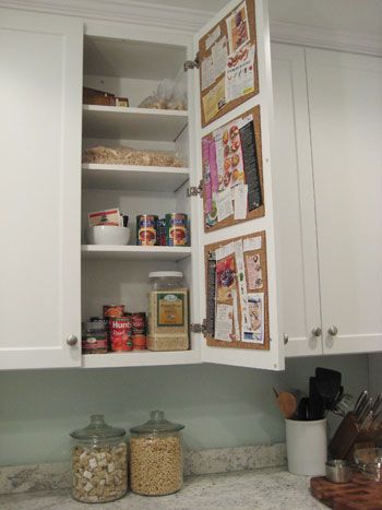 Kitchen Cabinet Pinboard