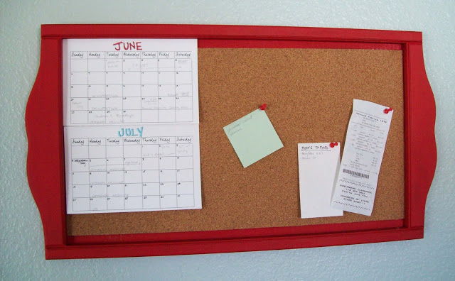 Repurposed Calendar Holder