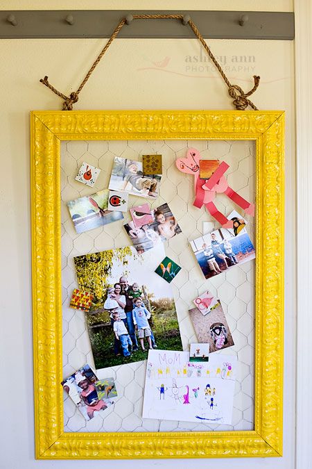 Chicken Wire Frame & Memory Card Clips