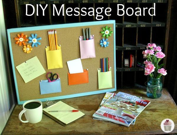 Message Board with Pockets