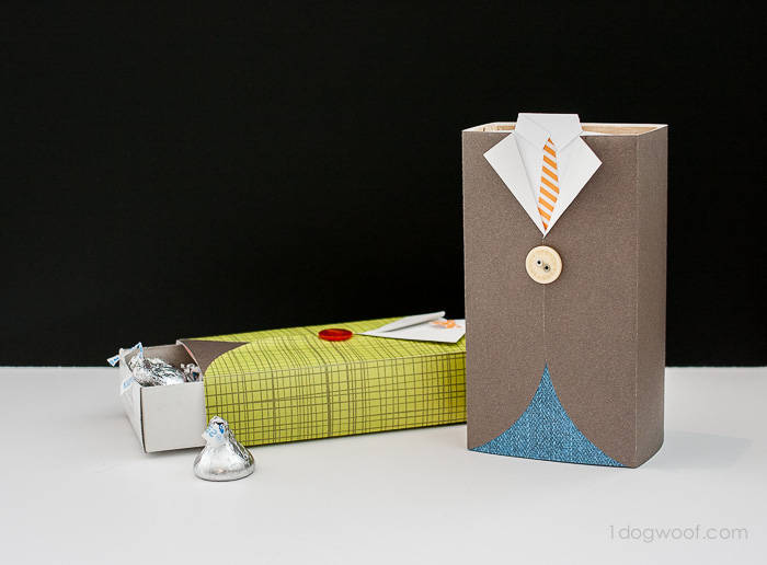 Men's Suit Gift Box and Treat Holder