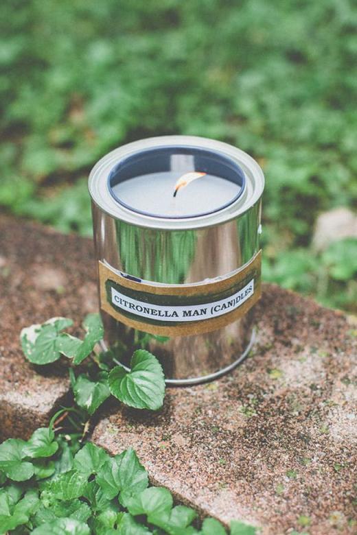 Citronella Paint Can Candles