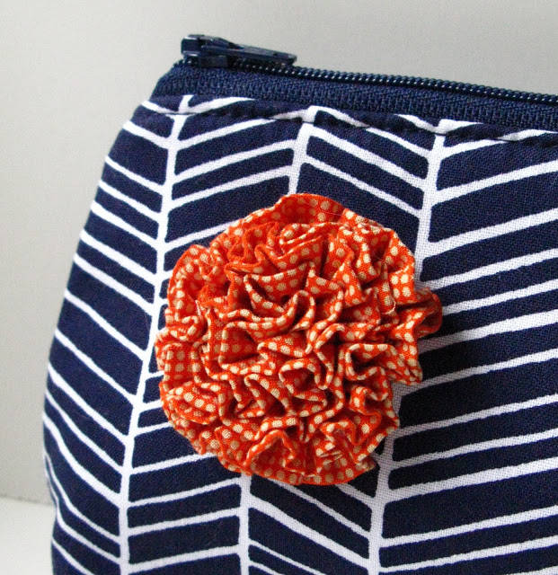 Ruffled Fabric Flower