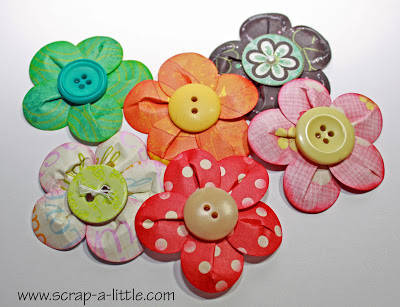 Patterned Paper Flower