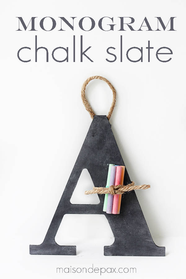 Monogram Chalk Slate