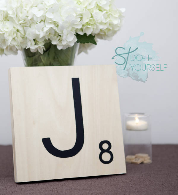 Giant Scrabble Tile Table Numbers