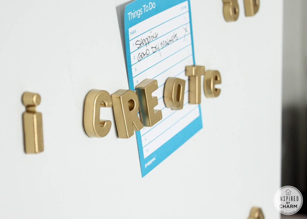 Gold Magnetic Letters
