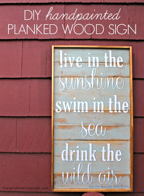 Planked Sign