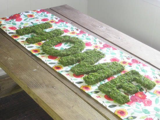 Moss Covered Letter