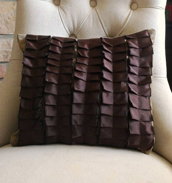 Pretty Pleated Pillow